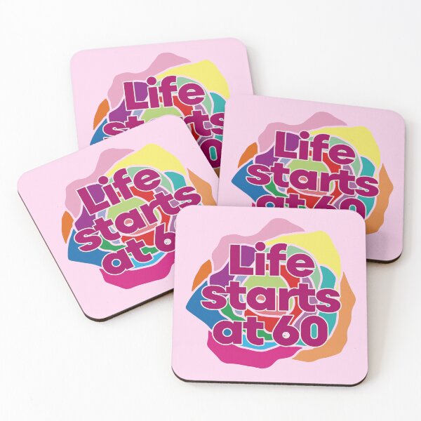 Item preview, Happy 60th Birthday - Life starts at 60  designed and sold by EunsooLee.