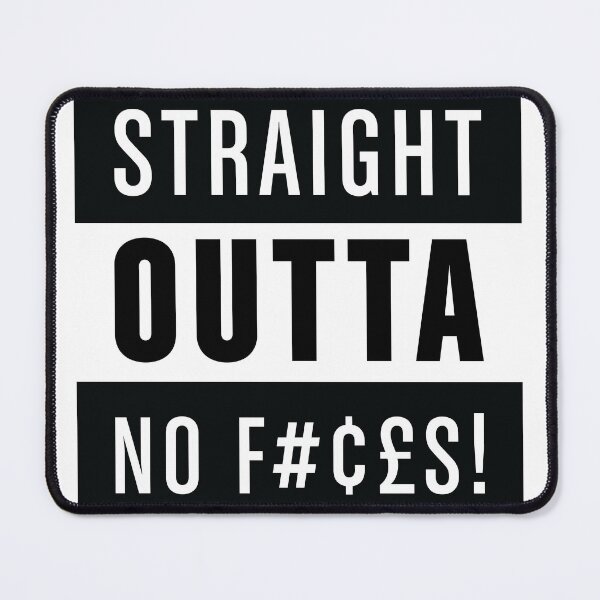 Item preview, Straight Outta No (Censored) designed and sold by TheArtistCelo.