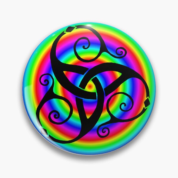 Item preview, Spiral Celtic Tri-knot Rainbow designed and sold by ingridthecrafty.