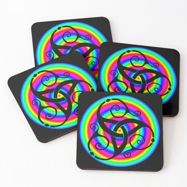 Item preview, Spiral Celtic Tri-knot Rainbow designed and sold by ingridthecrafty.