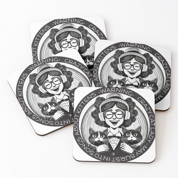 Item preview, Warning! Singing Cat Lady  designed and sold by unthinkabletees.