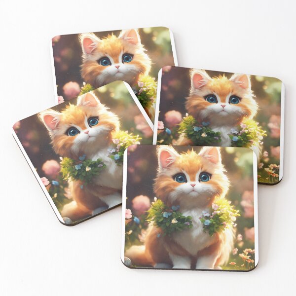 Item preview, Enchanted Garden Kitten designed and sold by John v p.