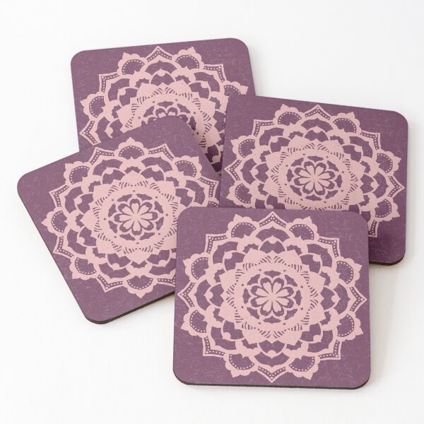 Item preview, Deva Mandala - Beet + Rose designed and sold by Irene Estelle.