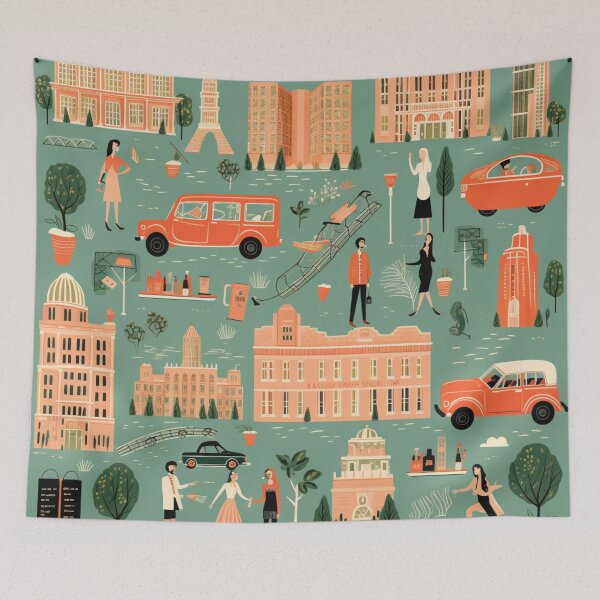 Item preview, Rainey Street Rhapsody: Austin Cityscape Symphony designed and sold by Bokabo.