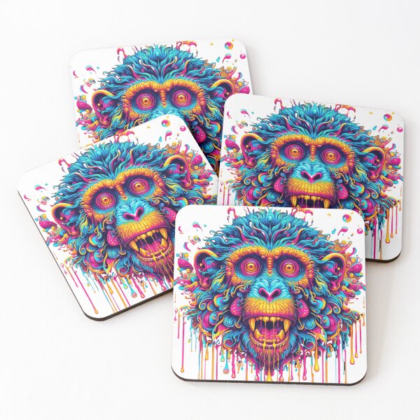 Item preview, Kaleidoscopic Monkey Tapestry designed and sold by Daniel Dudgeon.