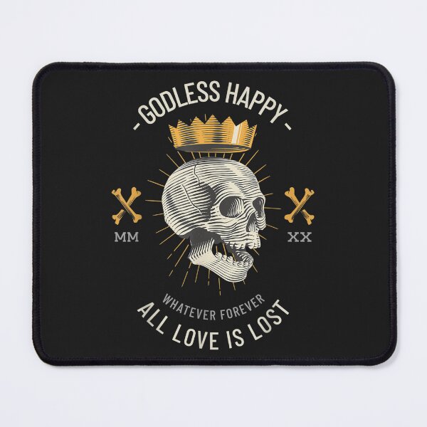Item preview, Goth Emo Dark Art Godless Happy Creepy Skull Lost Is Love  designed and sold by Hudoges.