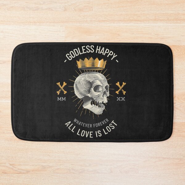 Item preview, Goth Emo Dark Art Godless Happy Creepy Skull Lost Is Love  designed and sold by Hudoges.