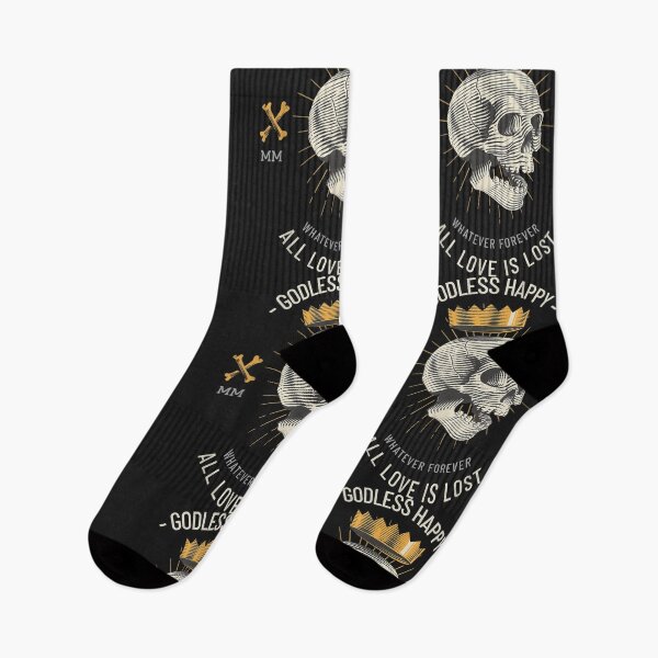 Item preview, Goth Emo Dark Art Godless Happy Creepy Skull Lost Is Love  designed and sold by Hudoges.