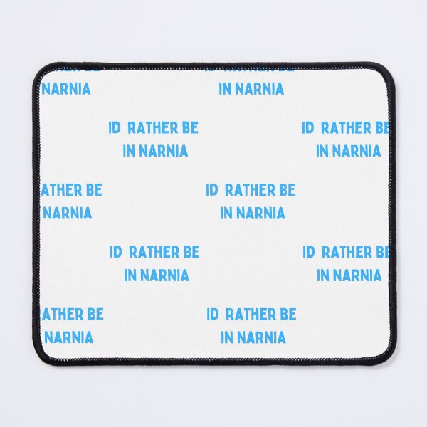 Item preview, I’d rather be in narnia /funny bookworm book quote/ lion the witch and the wardrobe/ office secret Santa gift designed and sold by LaundrySalt.