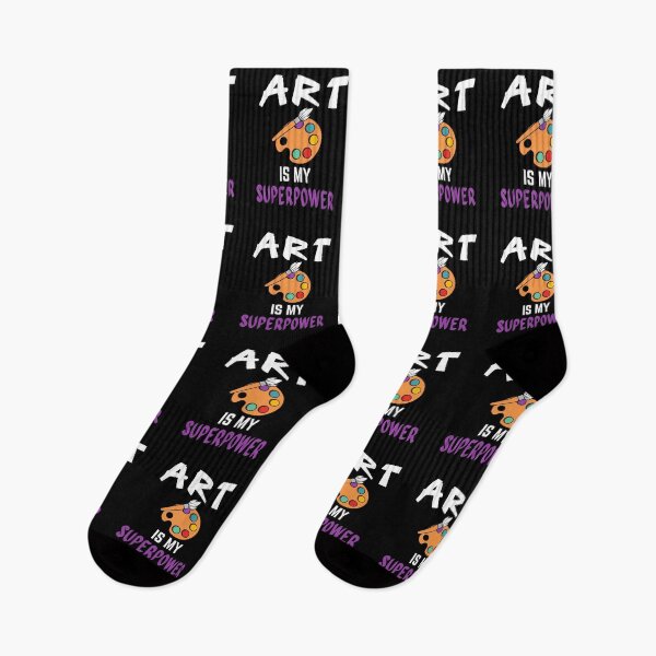 Aperçu de l'œuvre Professeur d'art. L'art est mon super pouvoir créée et vendue par annoying-shirts.