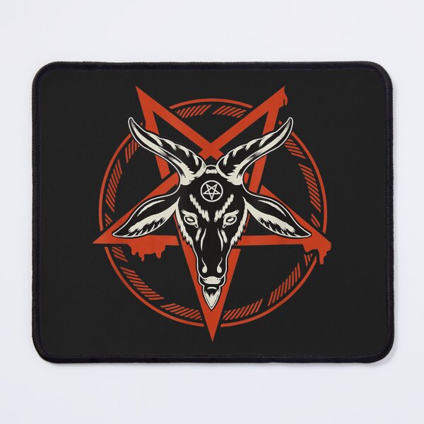 Item preview, Goth Baphomet Satanist Occult Goat Pentagram designed and sold by Hudoges.