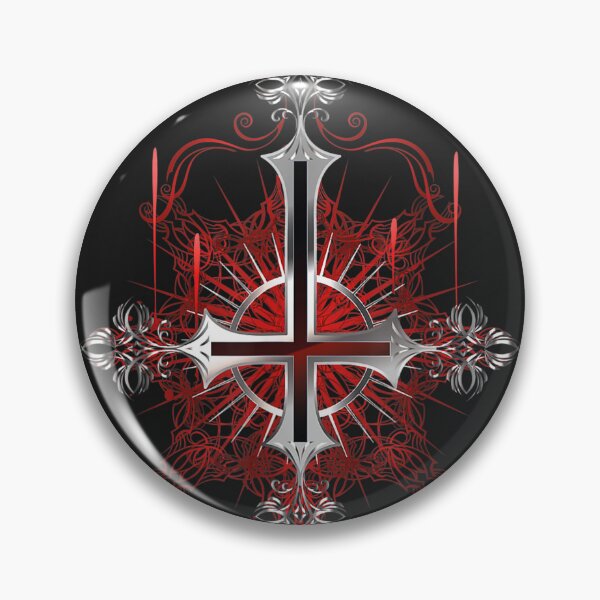 Item preview, Goth Occult Satanic Cross Upside Down Inverted Gothic Cross designed and sold by Hudoges.
