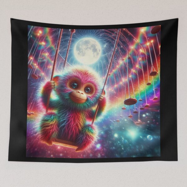 Item preview, Monkey Rainforest Rave Mural designed and sold by Daniel Dudgeon.