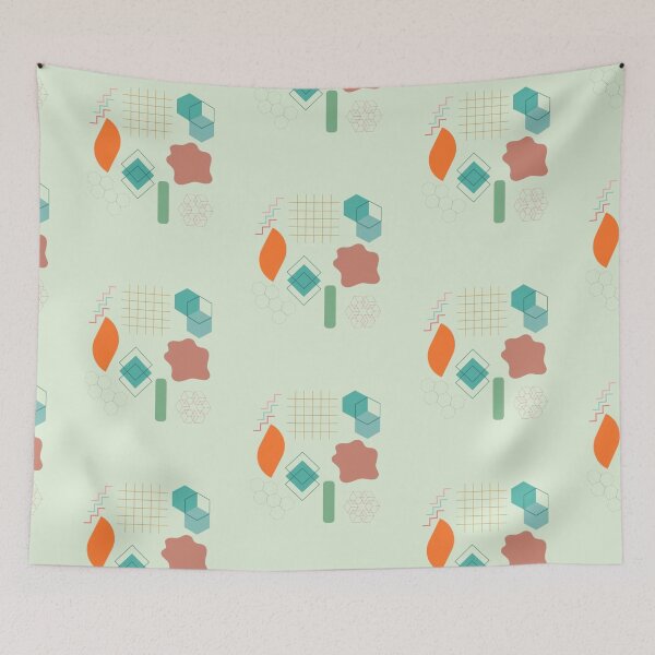 Item preview, colorful abstract shape design designed and sold by neliswaj.