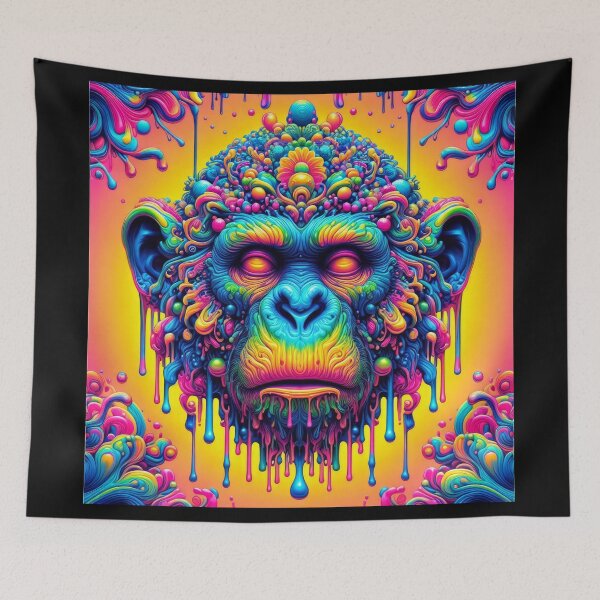 Item preview, Prismatic Monkey Harmony Hanging Art designed and sold by Daniel Dudgeon.
