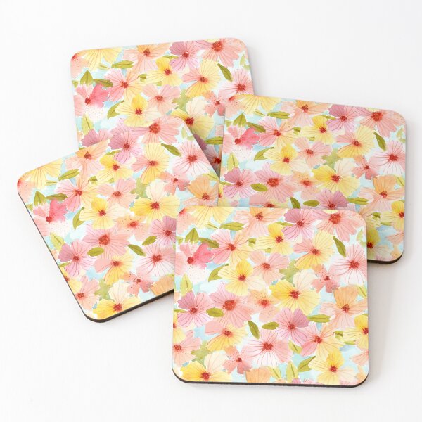 Item preview, Loose Watercolor Spring Floral, Soft Pastel Colors Floral Seamless Pattern, Handpainted Floral Print, 2024, Summer Floral designed and sold by Marina Oliveira Studio.