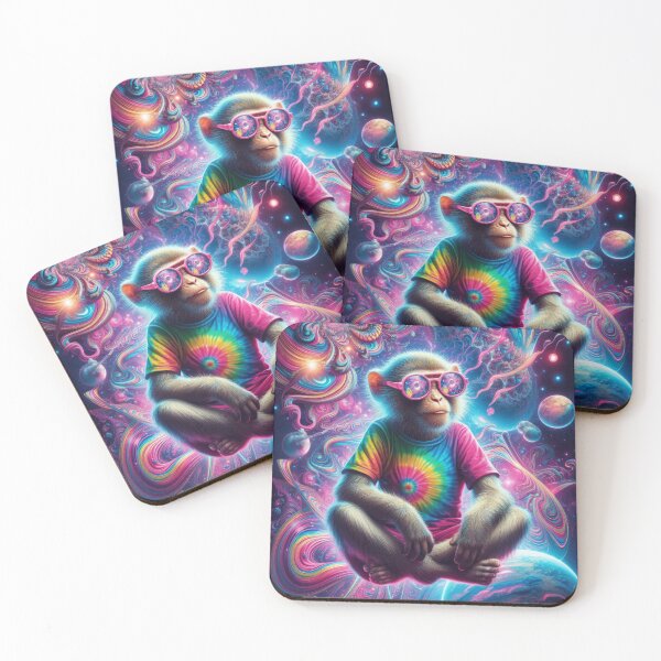 Item preview, Psychedelic Monkey Portrait designed and sold by Daniel Dudgeon.