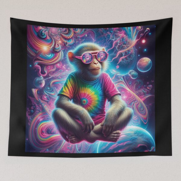 Item preview, Psychedelic Monkey Portrait designed and sold by Daniel Dudgeon.