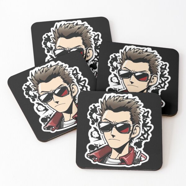 Item preview, Travis Touchdown Sticker Suda51 designed and sold by OnigiriSuiko.