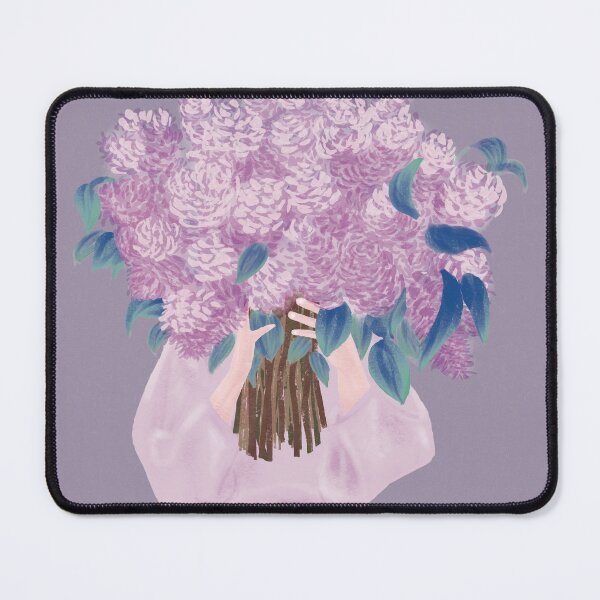 Item preview, Girl and Flowers Lilac designed and sold by tbxtra.