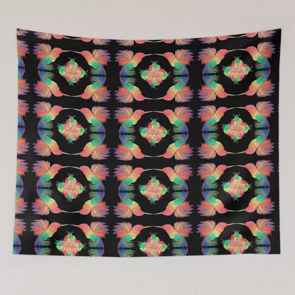 Item preview, Ecuadorian Dry Pastel Hummingbird Pattern designed and sold by Janis Sarahi Tapia Aisalla.
