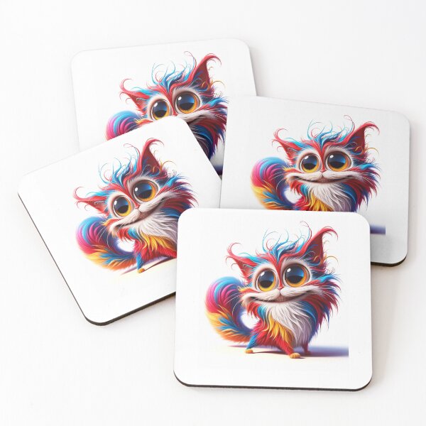 Item preview, colorful cat image designed and sold by sbrstore.