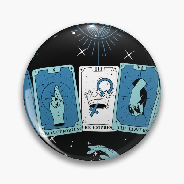 Artikelvorschau, Blaues Tarot-Lesegrafikdesign entworfen und verkauft von drippysketchdlg.