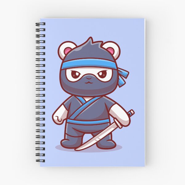 Item preview, Arctic Ninja Bliss: Cute Polar Bear with Sword Cartoon Icon" designed and sold by hjian8219.