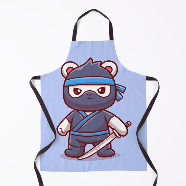 Item preview, Arctic Ninja Bliss: Cute Polar Bear with Sword Cartoon Icon" designed and sold by hjian8219.