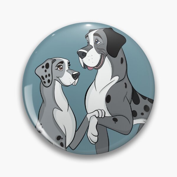 Item preview, Two Great Danes in Love designed and sold by reddogbuckeye.
