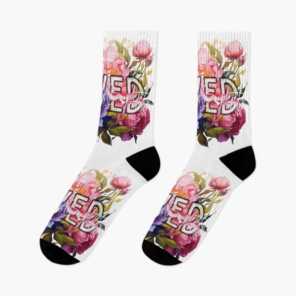 Item preview, LOVED Always and Completely Floral Design Rainbow designed and sold by GoKindCreations.