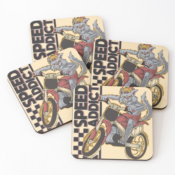 Item preview, Retro Supermoto Wolf Rider designed and sold by The  Qash.