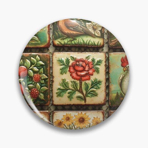 Item preview, European Countryside Fauna and Flora Mosaic designed and sold by stevepmp.