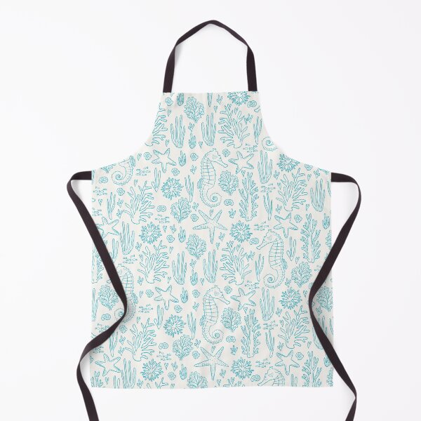 Item preview, Coral Reef Wedding Seahorses Starfishes Blue Teal designed and sold by pholiumsigma_design.
