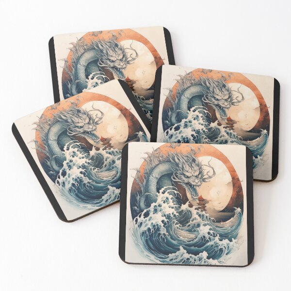 Item preview, Awesome Dragon Print in Ink Style designed and sold by AtlantisApparel.