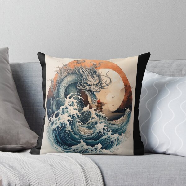 Item preview, Awesome Dragon Print in Ink Style designed and sold by AtlantisApparel.