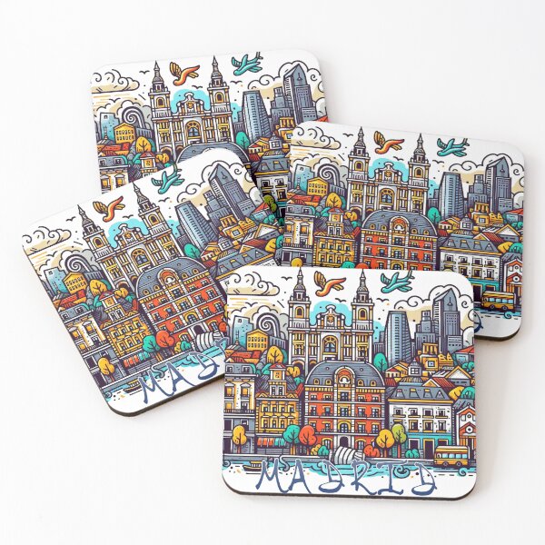 Item preview, Madrid Doodle Art: Whimsical Doodle Art of Madrid – A Creative Journey designed and sold by Arte Cartoon From TagTeam Group.
