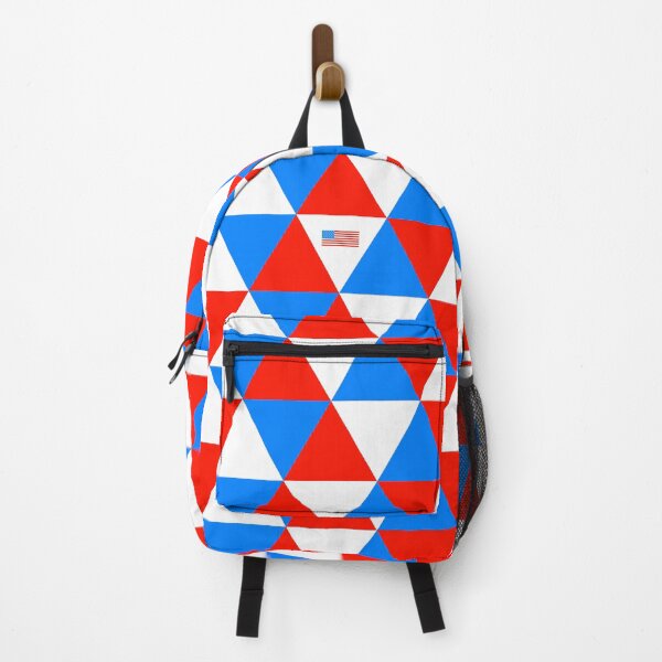 Item preview, Red White And Blue - Triangular Pattern, USA Theme, US Flag designed and sold by erliskll.