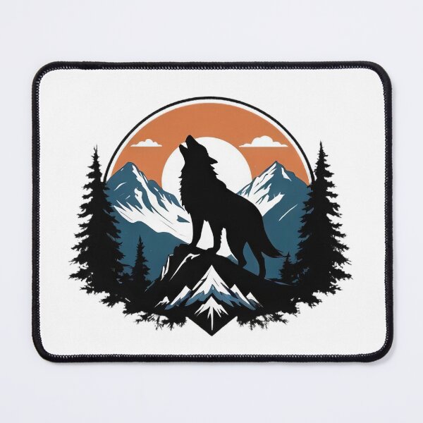Item preview, Sundown Guardian: Wolf in the Mountains designed and sold by ZipperDragon88.