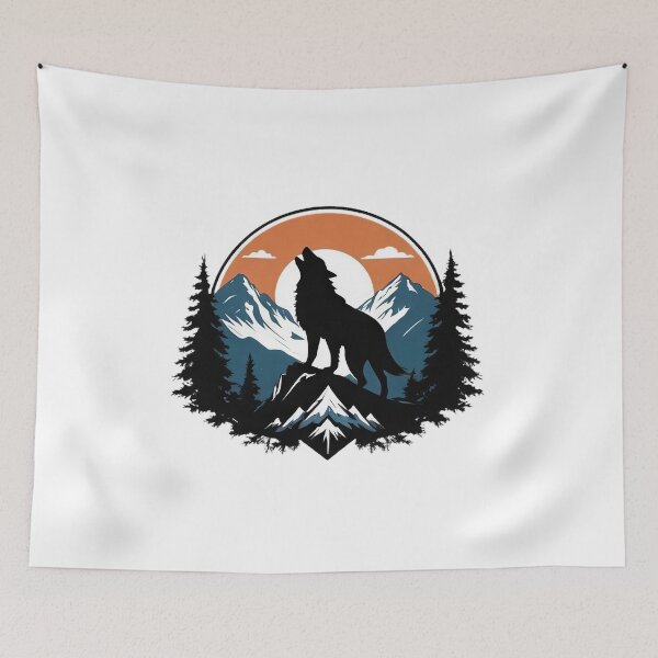 Item preview, Sundown Guardian: Wolf in the Mountains designed and sold by ZipperDragon88.