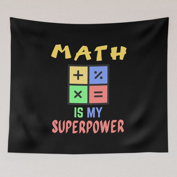Item preview, Math teacher. Math is my superpower designed and sold by annoying-shirts.