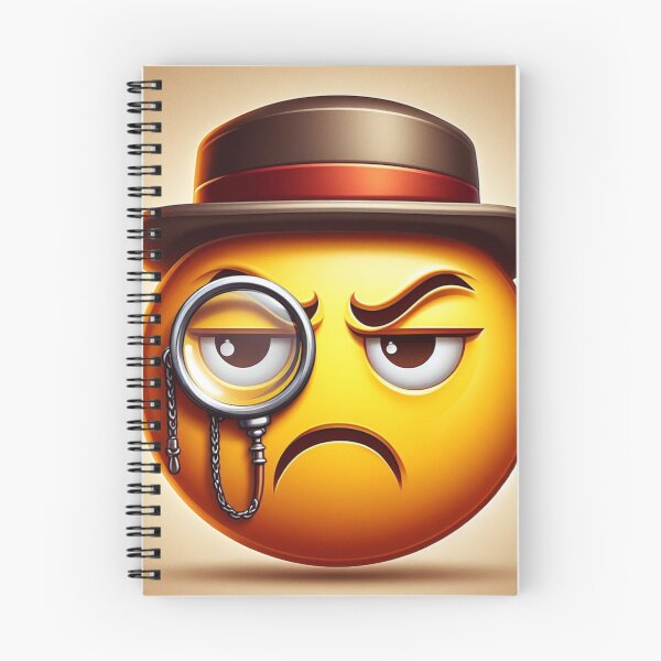 Item preview, Frowning Emoji with Brown Hat and Monocle designed and sold by shanblue6.
