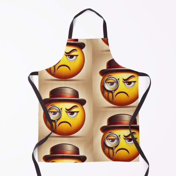 Item preview, Frowning Emoji with Brown Hat and Monocle designed and sold by shanblue6.