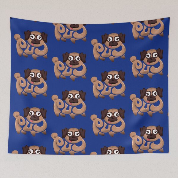 Item preview, Cute Brown Pug  designed and sold by ACho UnderPeak.