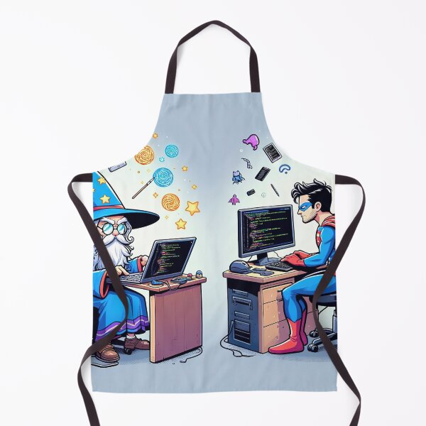 Item preview, Code-Slinging Wizards & Superhero Debuggers designed and sold by FIYARO.