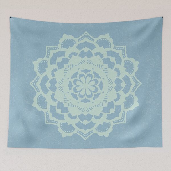 Item preview, Deva Mandala - Sky + Mint designed and sold by Irene Estelle.