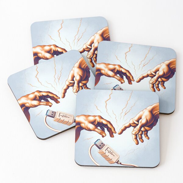 Item preview, The Creation of Connection - Tech Parody Art designed and sold by FIYARO.