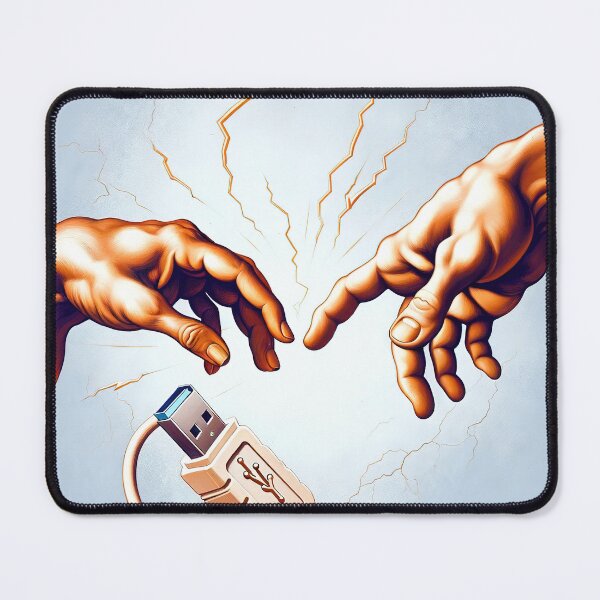 Item preview, The Creation of Connection - Tech Parody Art designed and sold by FIYARO.