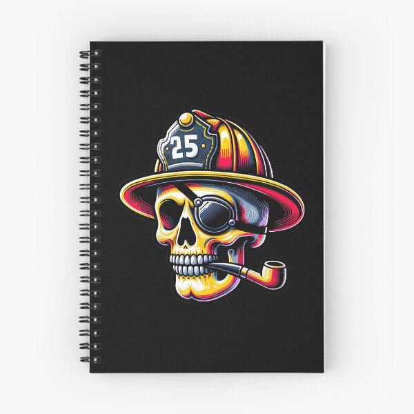 Item preview, Bravest Battalion: Firefighter Skull with Eye Patch designed and sold by artwaves.
