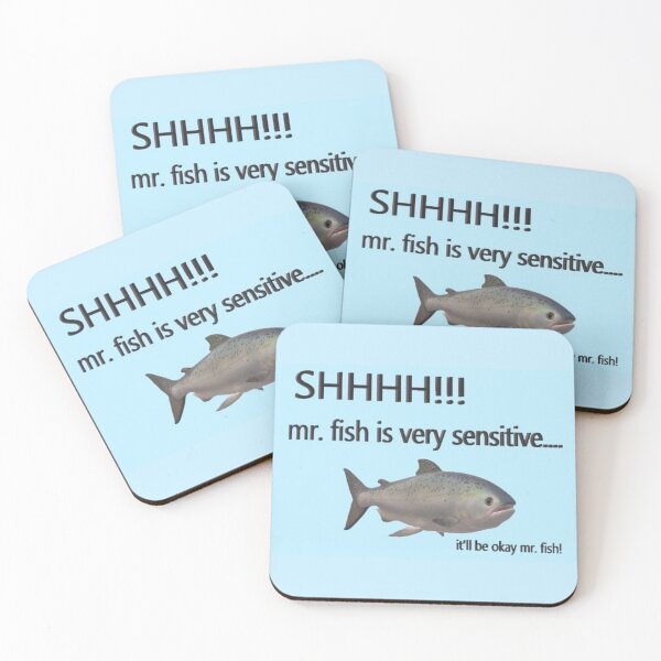 Item preview, Shhhh mr. fish is sensitive  designed and sold by sillysprout.